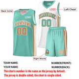 Custom Double Side Basketball Jersey Sets 90s Hip Hop Sports Shirts