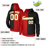 Custom Split Fashion Pullover Hoodie Heart Athletic Pullover Coat